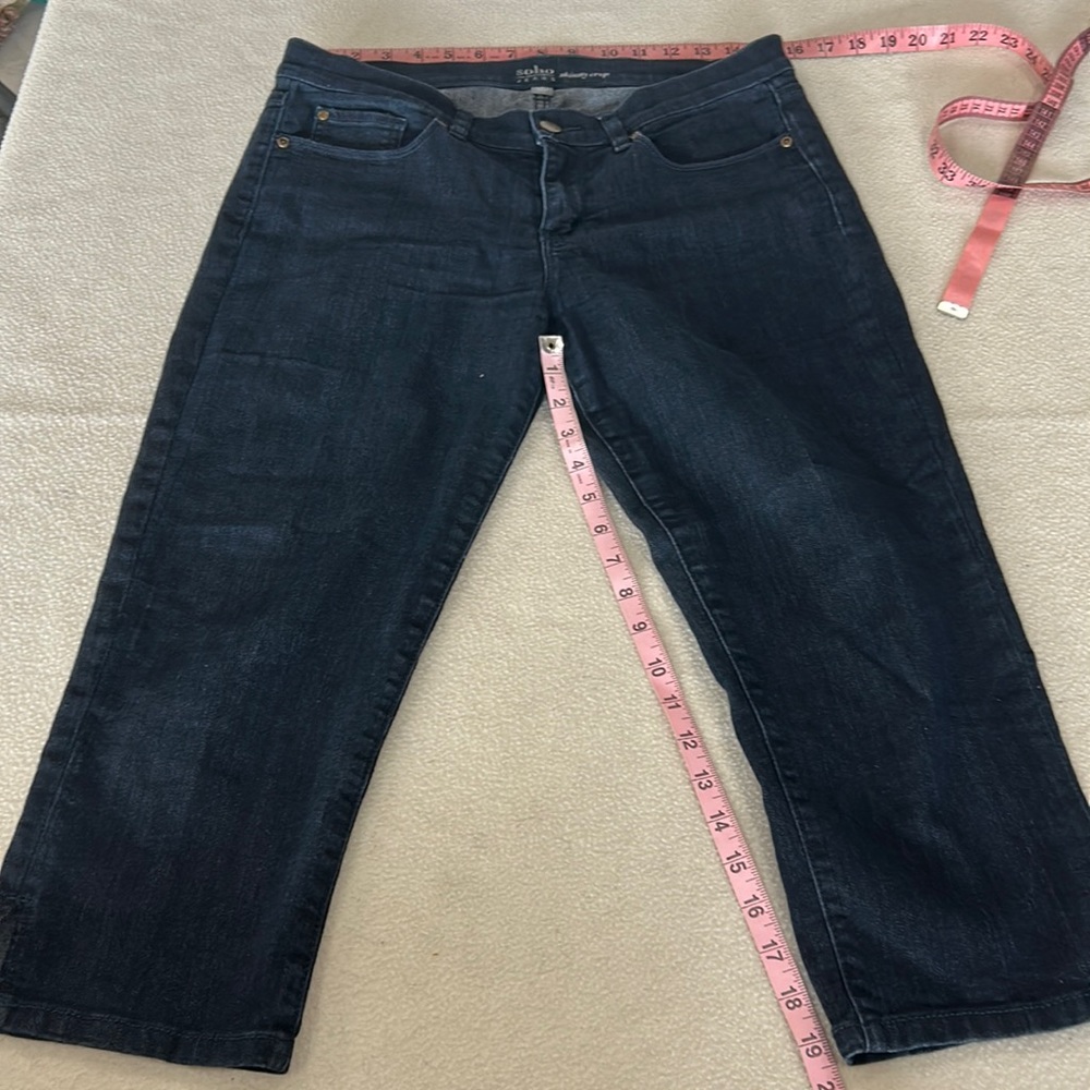 Soho New York & Company Skinny Crop. Blue Size 8 (612)